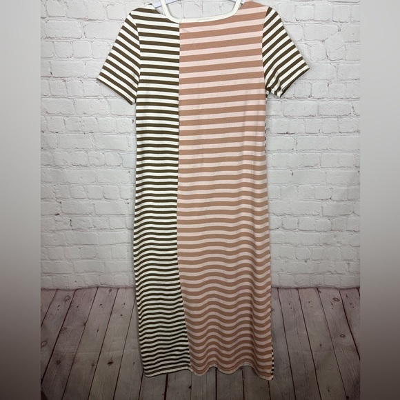 Saturday Sunday‎ by Anthropologie multi color striped cotton max dress sz S - Picture 4 of 5